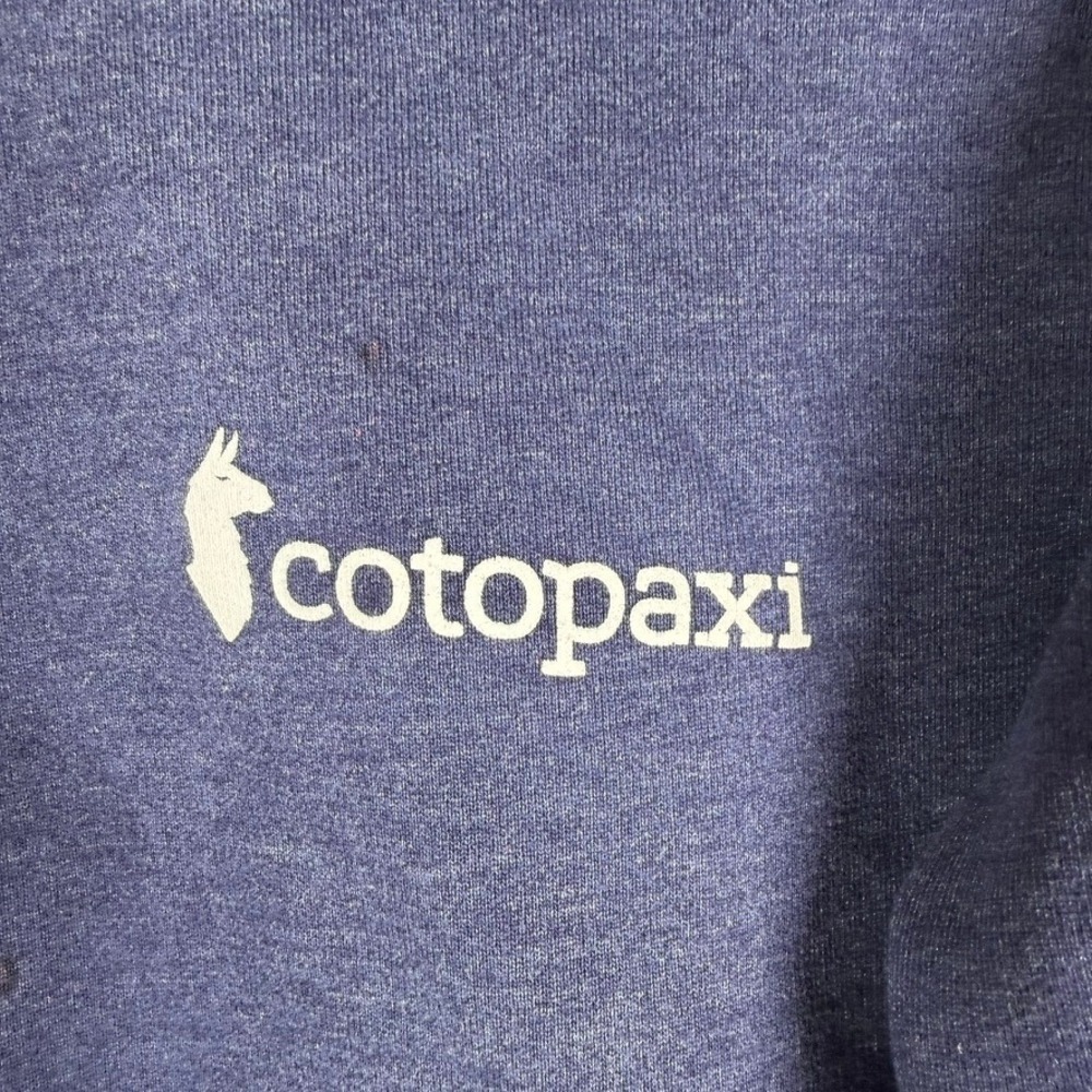 Cotopaxi Womens Crewneck Sweatshirt Navy Blue Llama Logo Organic Blend Size M - Picture 6 of 12